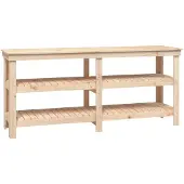 vidaXL Werkbank 181x50x80 cm massief grenenhout