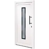 vidaXL Voordeur 98x200 cm PVC wit