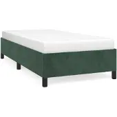 vidaXL Bedframe zonder matras, donkergroen, 100x200 cm, fluweel
