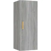 vidaXL Wandkast 34,5x34x90 cm bewerkt hout grijs sonoma eikenkleurig