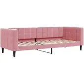 vidaXL Slaapbank 80x200 cm fluweel roze