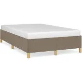 vidaXL Bedframe zonder matras, taupe, 120x200 cm, stof