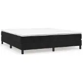 vidaXL Boxspringbedframe, zwart, 180x200 cm, fluweel