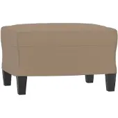 vidaXL Voetenbank 60x50x41 cm kunstleer cappuccino
