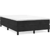 vidaXL Boxspringbedframe, zwart, 120x200 cm, fluweel