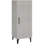 vidaXL Dressoir 34,5x34x90 cm bewerkt hout betongrijs