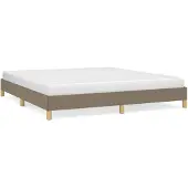 vidaXL Bedframe zonder matras, taupe, 180x200 cm, stof