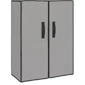 vidaXL Schoenenkast 60x28x90 cm stof grijs