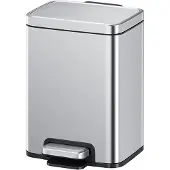 EKO - Madison pedaalemmer 6 liter - Stainless Steel Plastic - Misty mat RVS - Prullenbak