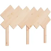 vidaXL Hoofdbord 132x3x81 cm massief grenenhout