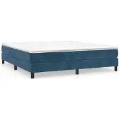 vidaXL Boxspringbedframe, donkerblauw, 180x200 cm, fluweel