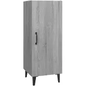 vidaXL Dressoir 34,5x34x90 cm bewerkt hout grijs sonoma eikenkleurig