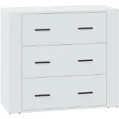 vidaXL Dressoir, wit, 80x33x70 cm, houtvezel