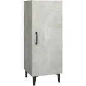 vidaXL Dressoir, betonkleur, 34,5 x 34 x 90 cm, houtvezelplaat
