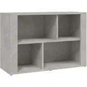 vidaXL Dressoir 80x30x54 cm bewerkt hout betongrijs