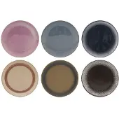 Studio Tavola Kleine Kommen Earth - Diverse Aardetinten - Set van 6 Ø 10 cm - Aardewerk - Vaatwasser- & Magnetronbestendig