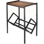FLOKOO LP Opbergsysteem Zwart met Hout LP Kast LP Houder