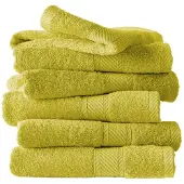 De Witte Lietaer Gastendoek Helene Warm Olive (Set van 6)