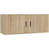 vidaXL Tv-wandmeubel 100x34,5x40 cm sonoma eikenkleurig