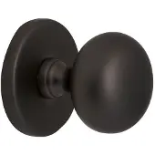 Hardbrass Voordeurknop Iris 56 mm | Puur Zwart