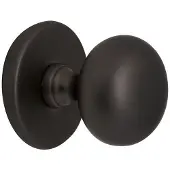 Hardbrass Voordeurknop IRIS 72mm - puurzwart