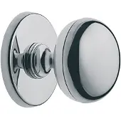Hardbrass Voordeurknop Iris 56 mm | Chroom