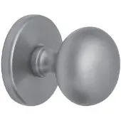 Hardbrass Voordeurknop Iris 56 mm | Mat Chroom