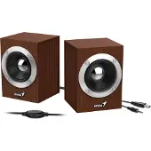 Genius SP-HF280, 2-weg, 2.0 kanaal, bekabeld, 6 W, 100 - 20000 Hz, bruin