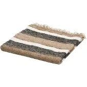 Woood Beek Plaid - Katoen - Zwart/Naturel - 130x170x1