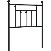 vidaXL Vervangend hoofdbord 75 cm metaal zwart