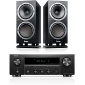 Teufel THEATER 500S + DENON DRA-900H Stereo Zwart