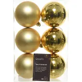 Décoris Kerstballen set | | Ø 8 cm | 6 stuks (Goud)