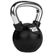 VirtuFit Kettlebell - Rubber/Chroom - 4 kg