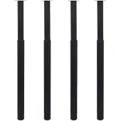 vidaXL Tafelpoten telescopisch 4 st 710-1100 mm zwart