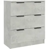 vidaXL Dressoir 60x30x70 cm bewerkt hout betongrijs