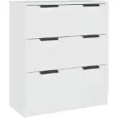 vidaXL Dressoir 60x30x70 cm bewerkt hout wit