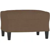 vidaXL Voetenbank 60x50x41 cm stof bruin