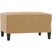 vidaXL Voetenbank 70x55x41 cm fluweel bruin