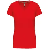Kariban K381 Dames T-shirt v-hals met korte mouwen