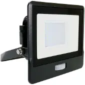 V-TAC 138S-B LED schijnwerper met 'PIR-sensor', uitgerust met een Samsung-chip, IP65-bescherming, 30W, 2340 lumen, bewegingsdetectie tot 10 meter