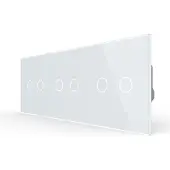 Livolo | Wit | 2+2+2 | Aan/Uit | Wisselschakelaar | Smart home -