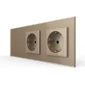 Livolo | Goud | 1+SR+SR | Dimmer | Wisselschakelaar met dubbele