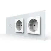 Livolo | Wit | 1+SR+SR | Dimmer | Schakelaar met dubbele
