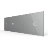 Livolo | Grijs | 1+1+1+1 | Dimmer | Wisselschakelaar - Bekijk hier!