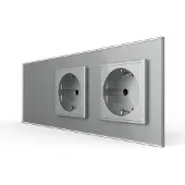Livolo | Grijs | 1+SR+SR | Dimmer | Wisselschakelaar met dubbele