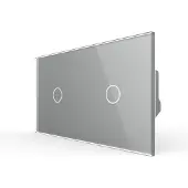Livolo | Grijs | 1+1 | Dimmer | Wisselschakelaar - Bekijk hier!