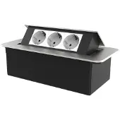 Livolo | Zilver | 3 | Pop-Up Stekkerdoos | Push | Inbouw |