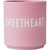 Design Letters favoriete mok 25 cl Sweetheart-pink