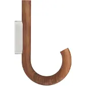 Gejst Hook haak 19 cm Walnoot-chroom