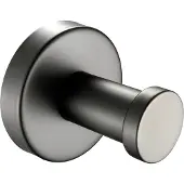 Guido Gusto Handdoekhaak gun metal Rond